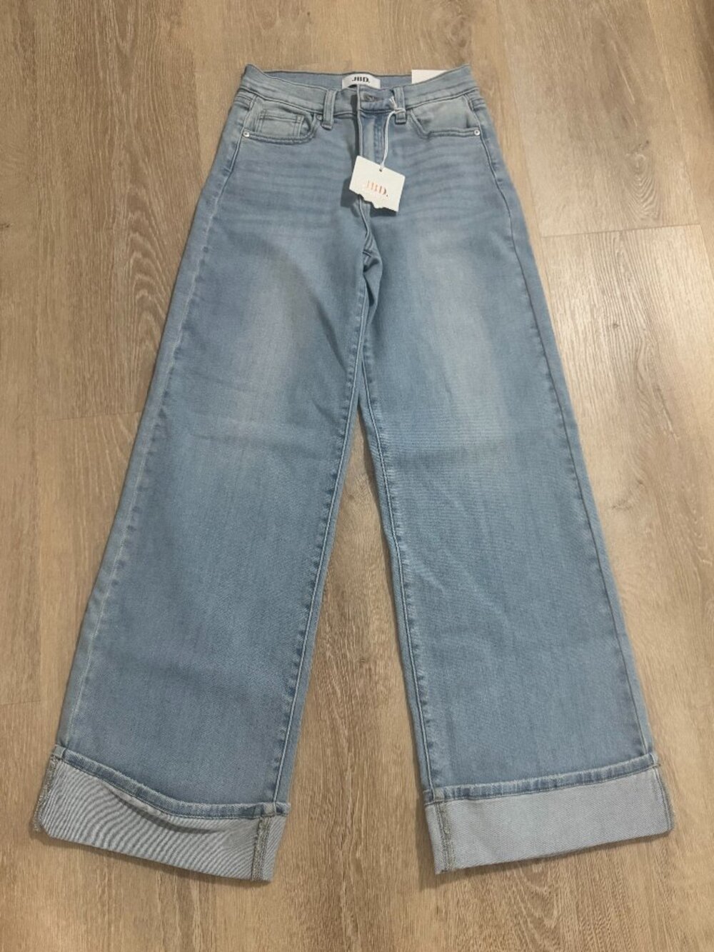 JBD Just Black Denim Cuffed Palazzo Jeans Size 26 NWT